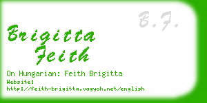 brigitta feith business card